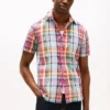 Chemise Madras en lin mélangé, coupe classique Chemise Madras en lin mélangé, coupe classique