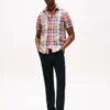 Chemise Madras en lin mélangé, coupe classique Chemise Madras en lin mélangé, coupe classique