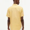 Chemise à manches courtes en lin mélangé, coupe classique