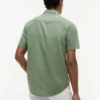 Chemise à manches courtes en lin mélangé, coupe classique