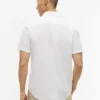 Chemise à manches courtes en lin mélangé, coupe classique