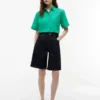 Chemise à manches courtes en mélange de lin Chemise à manches courtes en mélange de lin