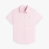 Chemise à manches courtes en mélange de lin Chemise à manches courtes en mélange de lin