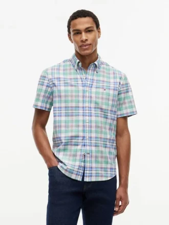 Chemise Oxford à carreaux, coupe classique