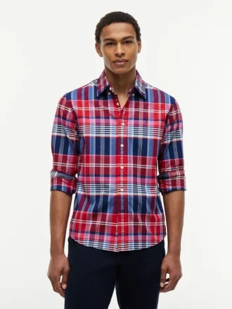 Chemise Oxford à carreaux, coupe classique