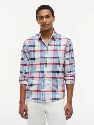 Chemise Oxford à carreaux, coupe classique