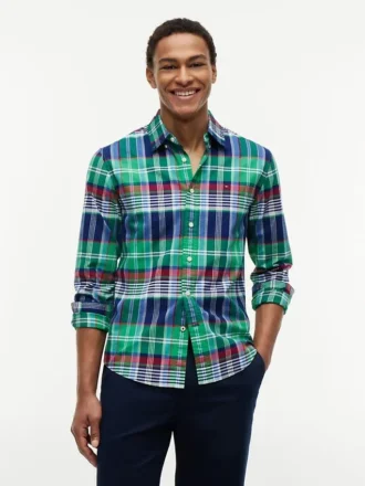 Chemise Oxford à carreaux, coupe classique
