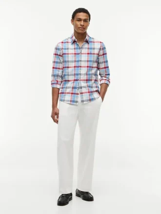 Chemise Oxford à carreaux, coupe classique
