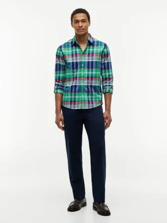 Chemise Oxford à carreaux, coupe classique