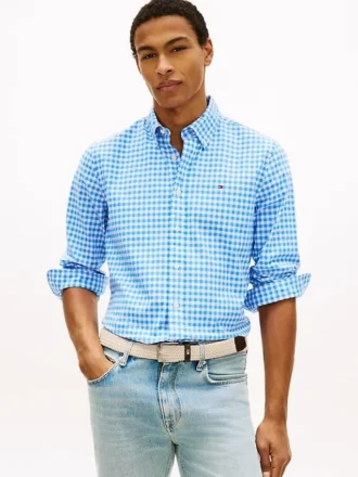 Chemise Oxford à carreaux vichy, coupe classique