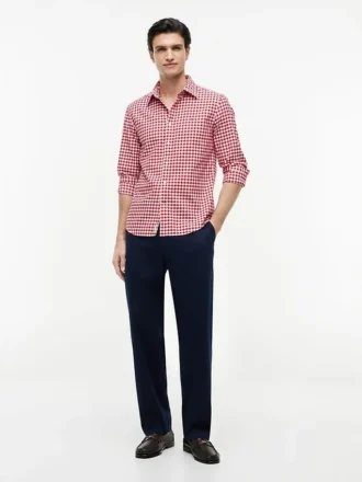 Chemise Oxford à carreaux vichy, coupe classique