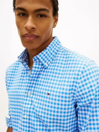 Chemise Oxford à carreaux vichy, coupe classique