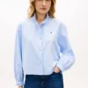 Chemise Oxford courte à volants