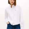 Chemise Oxford courte à volants Chemise Oxford courte à volants