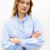Chemise Oxford courte à volants