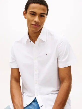 Chemise Oxford à manches courtes, coupe classique