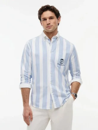 Chemise Oxford à monogramme et col classique