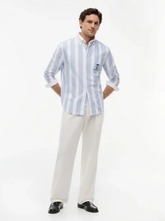 Chemise Oxford à monogramme et col classique