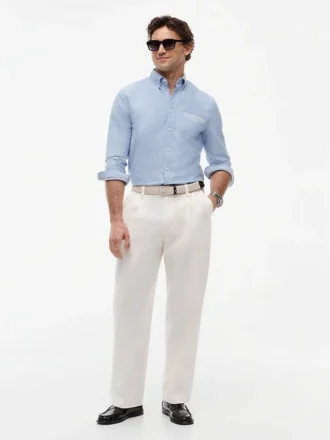 Chemise Oxford à poches rayée, coupe classique