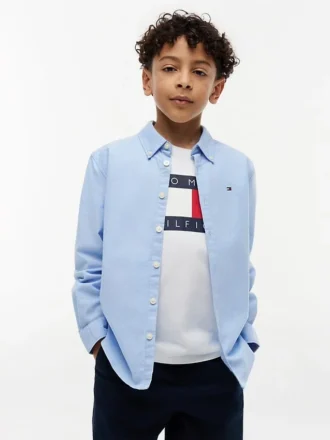 Chemise Oxford stretch pour enfant