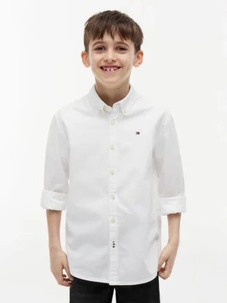 Chemise Oxford stretch pour enfant Chemise Oxford stretch pour enfant