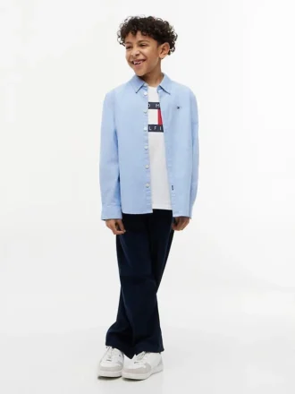 Chemise Oxford stretch pour enfant