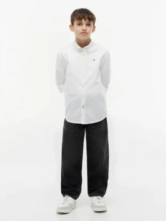 Chemise Oxford stretch pour enfant Chemise Oxford stretch pour enfant