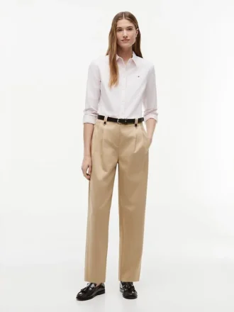 Chemise Oxford stretch à rayures, coupe classique