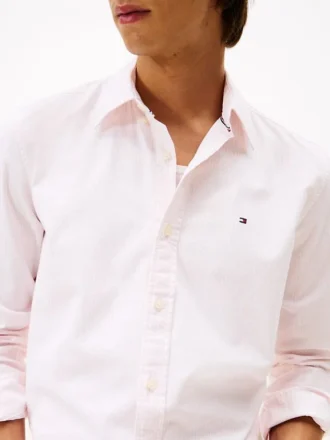 Chemise Oxford stretch à rayures, coupe classique