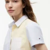 Chemise Oxford stretch à rayures mélangées Chemise Oxford stretch à rayures mélangées