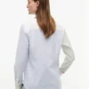 Chemise Oxford stretch à rayures mélangées Chemise Oxford stretch à rayures mélangées