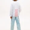 Chemise Oxford stretch à rayures mélangées pour enfant Chemise Oxford stretch à rayures mélangées pour enfant