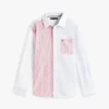 Chemise Oxford stretch à rayures mélangées pour enfant Chemise Oxford stretch à rayures mélangées pour enfant