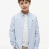 Chemise Oxford stretch à rayures pour enfant Chemise Oxford stretch à rayures pour enfant