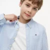 Chemise Oxford stretch à rayures pour enfant Chemise Oxford stretch à rayures pour enfant