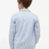 Chemise Oxford stretch à rayures pour enfant Chemise Oxford stretch à rayures pour enfant