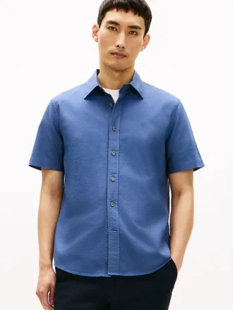 Chemise Oxford teinte en pièce, coupe classique