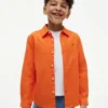 Chemise pour enfant en mélange lin-coton