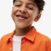 Chemise pour enfant en mélange lin-coton