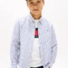 Chemise rayée en lin mélangé pour enfants