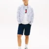 Chemise rayée en lin mélangé pour enfants