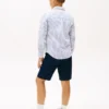 Chemise rayée en lin mélangé pour enfants