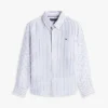 Chemise rayée en lin mélangé pour enfants