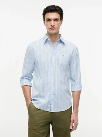 Chemise à rayures coupe classique pour tous les jours