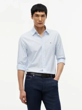 Chemise à rayures coupe classique pour tous les jours