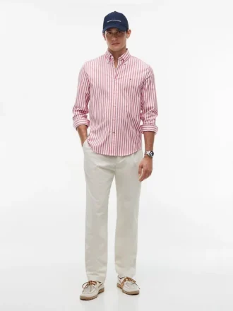 Chemise à rayures coupe classique pour tous les jours