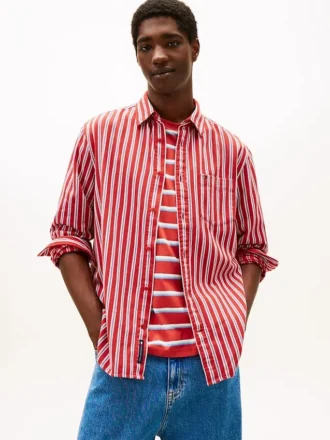 Chemise à rayures décontractée Tommy Jeans