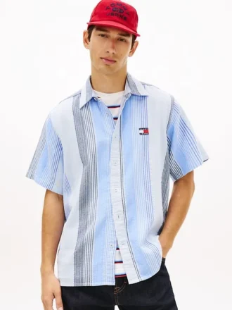 Chemise à rayures décontractée Tommy Jeans
