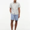 Chemise à rayures en mélange de lin, coupe classique Chemise à rayures en mélange de lin, coupe classique