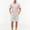 Chemise à rayures en mélange de lin, coupe classique Chemise à rayures en mélange de lin, coupe classique